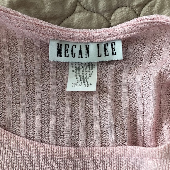 Fancy Pink Pant Suit Vintage Size 10 - Picture 4 of 4